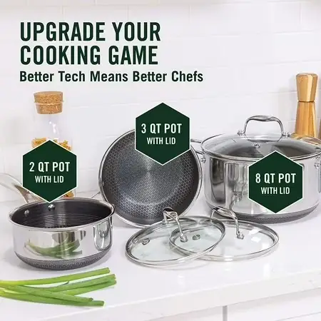 HexClad Hybrid Cookware 6 Piece… — Photo 3