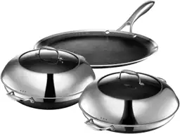 HexClad Hybrid Nonstick 5-Piece Cookware… — Photo 1