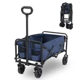 Metal 4-Wheeled Outdoor Garden Cart… — Photo 1