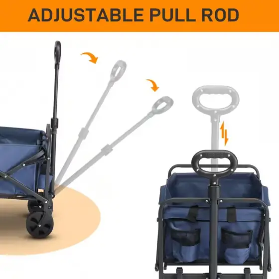 Metal 4-Wheeled Outdoor Garden Cart… — Photo 2