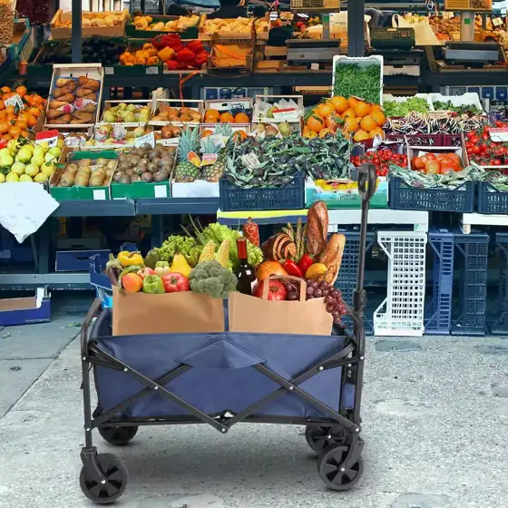 Metal 4-Wheeled Outdoor Garden Cart… — Photo 4