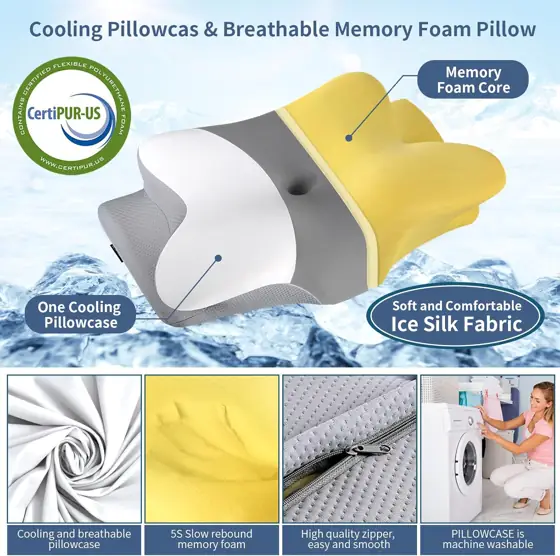 Cervical Pillow for Neck Pain… — Photo 3