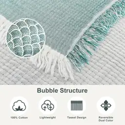 EMME Muslin Throw Blanket with… — Photo 2