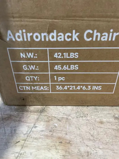 Outdoor HDPE Plastic Adirondack Chair… — Photo 6
