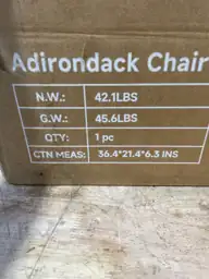 Outdoor HDPE Plastic Adirondack Chair… — Photo 6