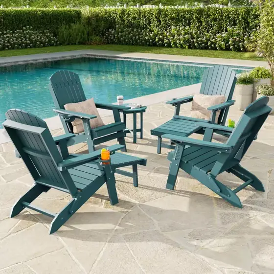 Outdoor HDPE Plastic Adirondack Chair… — Photo 1