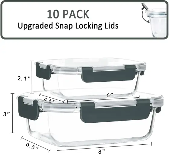 M MCIRCO 10-Pack Storage Containers… — Photo 2
