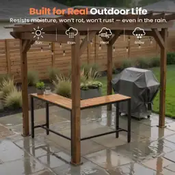 L-shaped Metal Bar Height Outdoor… — Photo 3