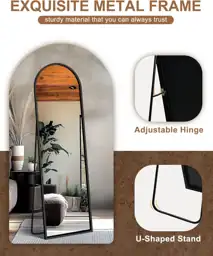 Delma Arched Full-Length Mirror with… — Photo 4