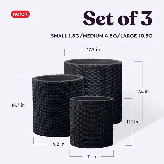 Keter Cylinder Set of 3… — Photo 2