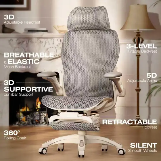 ELABEST X100 Ergonomic Mesh Office… — Photo 3