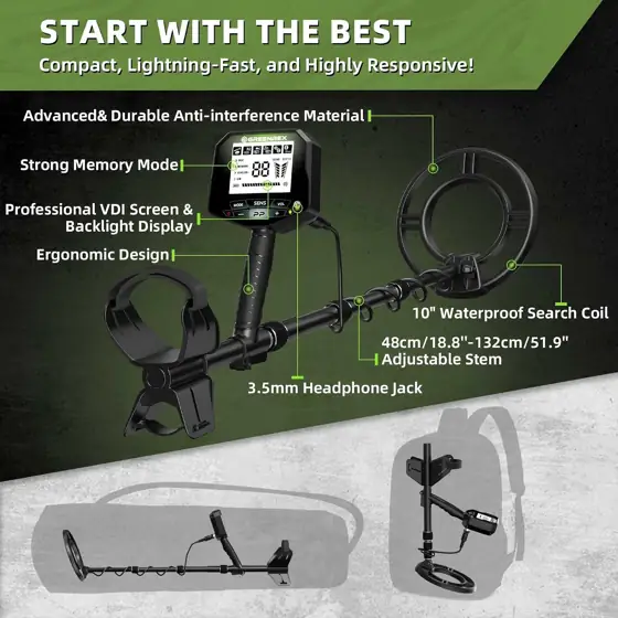 Metal Detector for Adults, Waterproof,… — Photo 2