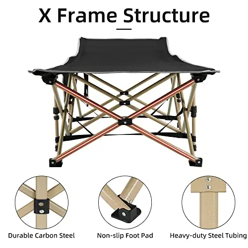 Fragess Portable Camping Cot, 600LBS… — Photo 3