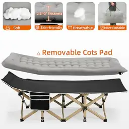 Fragess Portable Camping Cot, 600LBS… — Photo 4
