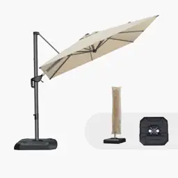 PURPLE LEAF Outdoor Umbrella with… — Photo 2