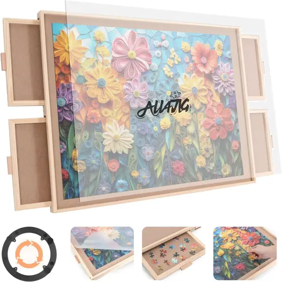 ALL4JIG 1500-Piece Rotating Puzzle Board… — Photo 1