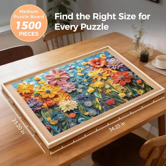 ALL4JIG 1500-Piece Rotating Puzzle Board… — Photo 2