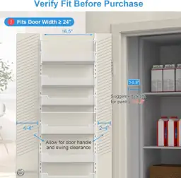 VyGrow Over-the-Door Pantry Organizer, 8-Tier… — Photo 4