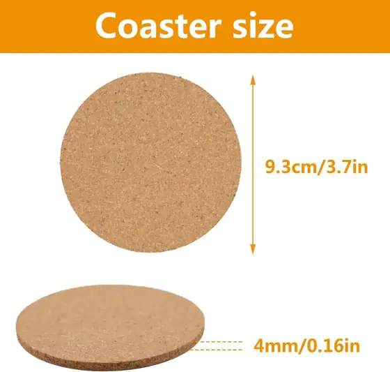 100 Pcs Cork Coasters for… — Photo 2