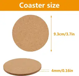 100 Pcs Cork Coasters for… — Photo 2