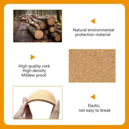 100 Pcs Cork Coasters for… — Photo 4