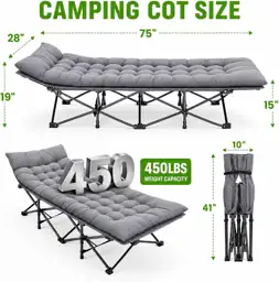 Aoran 28" Extra Wide Camping… — Photo 2