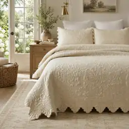 Brandream Full-Size Cotton Beige Farmhouse… — Photo 1
