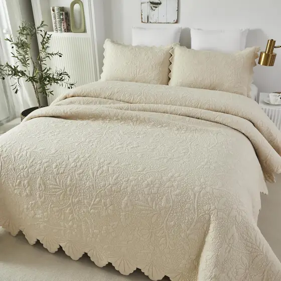 Brandream Full-Size Cotton Beige Farmhouse… — Photo 4