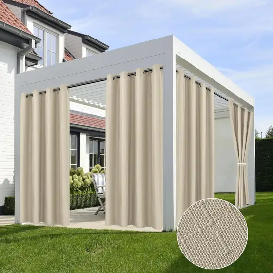 Linen Outdoor Curtains for Patio… — Photo 1