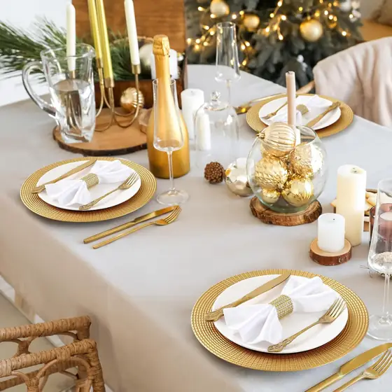 12 Pack Gold Charger Plates,… — Photo 4
