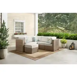 Crystal Ridge Wicker Outdoor 6-Piece… — Photo 1