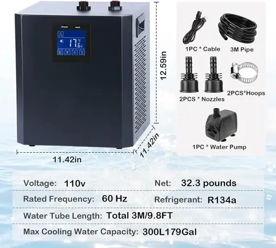 79 Gallon Aquarium Chiller, 1/3… — Photo 2