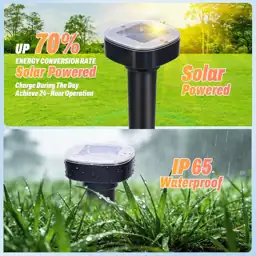 10-Pack Mole Repellent Solar Powered… — Photo 3