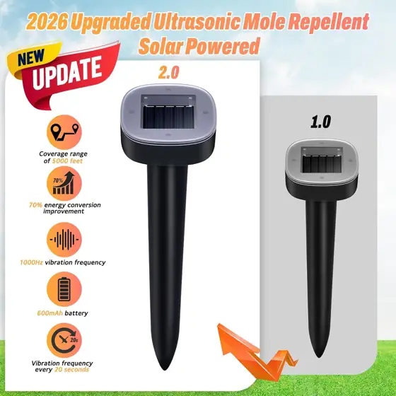 10-Pack Mole Repellent Solar Powered… — Photo 4