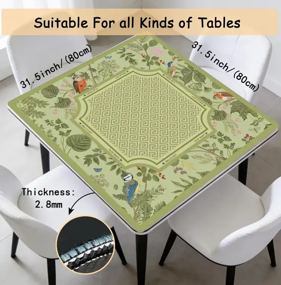 Green Mahjong Mat 31.5 x… — Photo 2