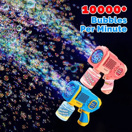 EagleStone 2-Pack Bubble Gun Machine… — Photo 2