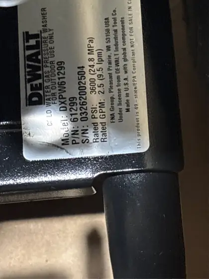 DEWALT 3600 PSI 2.5 GPM… — Photo 10