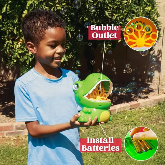 JOYIN Dinosaur Bubble Machine Gun… — Photo 4