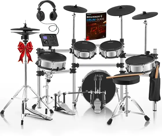 AKLOT Acoustic-Style Electric Drum Set:… — Photo 1