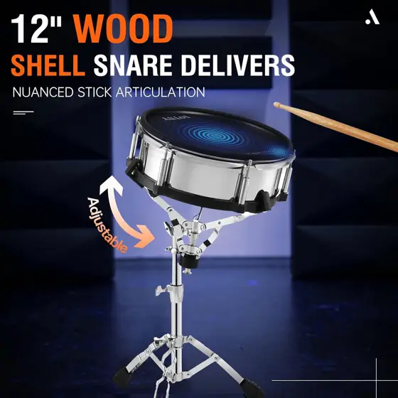AKLOT Acoustic-Style Electric Drum Set:… — Photo 3