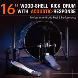 AKLOT Acoustic-Style Electric Drum Set:… — Photo 4