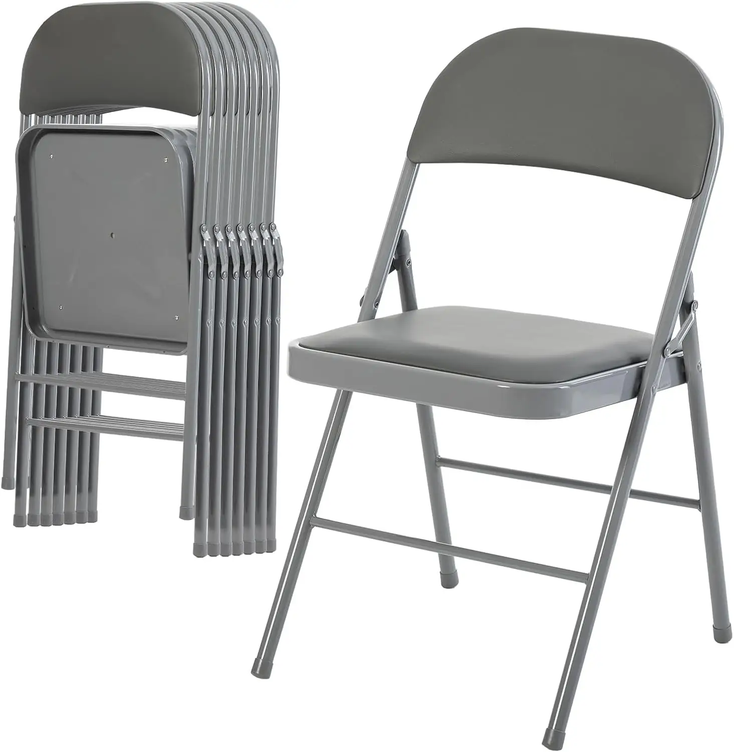 DUMOS Folding Chairs 8 Pack,… — Photo 1