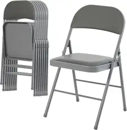 DUMOS Folding Chairs 8 Pack,… — Photo 1