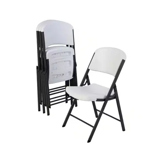 Lifetime White Plastic Seat Metal… — Photo 1