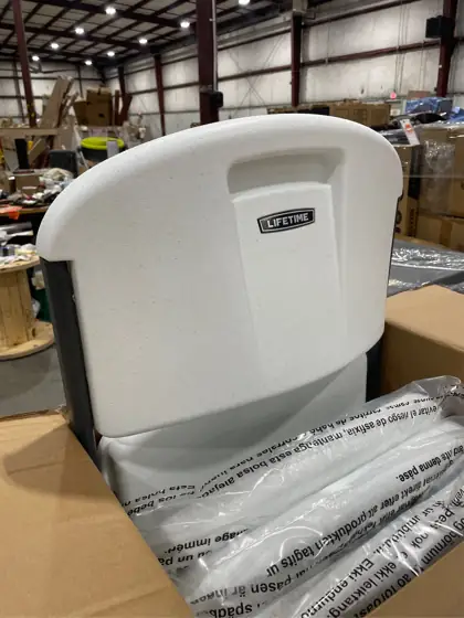 Lifetime White Plastic Seat Metal… — Photo 8