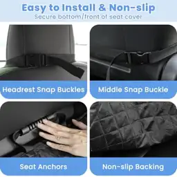 ELONGRIVER Dog Car Seat Covers,… — Photo 4
