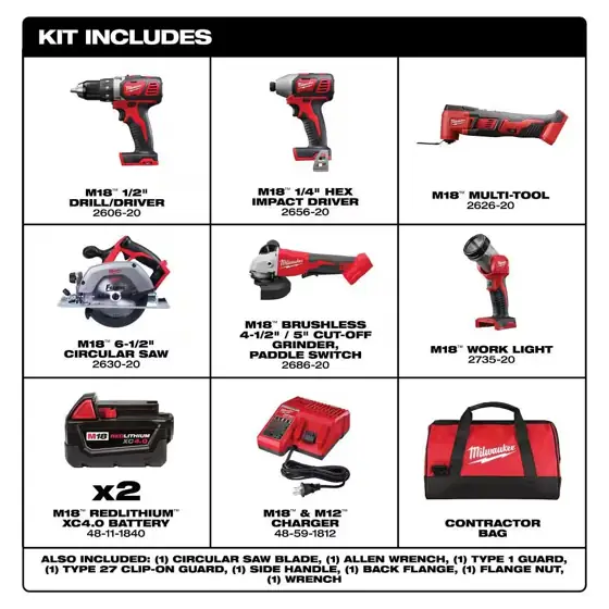 Milwaukee M18 18-Volt Cordless Combo… — Photo 2