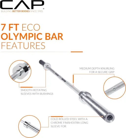 CAP Olympic Barbell, 7ft Strength… — Photo 4