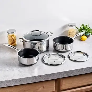 HexClad 6-piece Saucepan Set — Photo 1