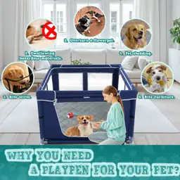 XVISHX 42x42 Inch Puppy Playpen… — Photo 2